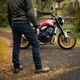 Moške motoristične kavbojke W-TEC Arikaro - črna