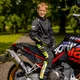 Otroške moto hlače W-TEC Pinapoco - črna-fluo
