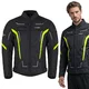 Poletna moška moto jakna W-TEC Mirelio - črna-fluo - črna-fluo