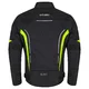 Poletna moška moto jakna W-TEC Mirelio - črna-fluo