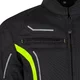 Poletna moška moto jakna W-TEC Mirelio - črna-fluo
