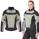 Poletna ženska moto jakna W-TEC Mirelia - črno-sivo-fluo