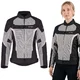 Poletna ženska moto jakna W-TEC Mirelia - črna-siva - černo-šedo-růžová