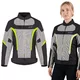 Poletna ženska moto jakna W-TEC Mirelia - črna-siva - črno-sivo-fluo