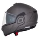Preklopna moto čelada W-TEC Zoroz P/J - Metallic Grey