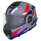 Preklopna moto čelada W-TEC Zoroz P/J - Metallic Grey