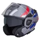 Preklopna moto čelada W-TEC Zoroz P/J - Metallic Grey
