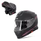 Preklopna čelada W-TEC Venero - Magic Matt Black - Rosanero