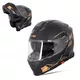 Preklopna čelada W-TEC Venero - Magic Matt Black - Glossy Black-Gold