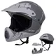 Downhill čelada W-TEC Campanero - siva mat