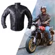 Usnjena moto jakna W-TEC Valebravo - črna - črna