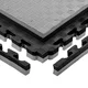 Puzzle tatami podloga inSPORTline Malmeida 100x100x4 cm - sivo-črna, vzorec 5 črt