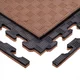 Puzzle tatami podloga inSPORTline Sazegul 100x100x2 cm - rdeče-modra, vzorec 5 črt - mocha mousse-črna, vzorec 5 črt