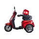 Električni trikolesnik inSPORTline Zorica Deluxe z elektromagnetno zavoro - rjava