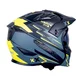 Moto čelada W-TEC Badalone Graphic - matně černá-žlutá