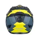 Moto čelada W-TEC Badalone Graphic - matně černá-žlutá