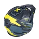 Moto čelada W-TEC Badalone Graphic - matně černá-žlutá