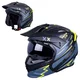 Moto čelada W-TEC Badalone Graphic - matně černá-žlutá - matně černá-žlutá