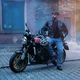 Usnjena moto jakna W-TEC Elcabron - črna