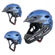 Junior downhill čelada W-TEC Estreito - Magic Matt Black - Matt Blue