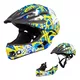 Downhill čelada W-TEC Delgada - Golden Stars - Freestyle Blue