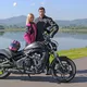 Moto čelada W-TEC YM-925 Magenta - roza-črna