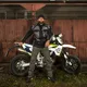 Moška moto bunda W-TEC Burdys GS-1613 - črna-siva