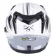 Moto čelada W-TEC V122 - črna-bela