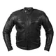 Moška usnjena moto jakna W-TEC Urban Noir - črna - črna