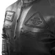 Moška usnjena moto jakna W-TEC Urban Noir - črna