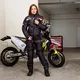 Ženske moto hlače W-TEC Propant Lady - črna -roza