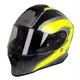 Moto čelada W-TEC Integra Graphic - Black-Green