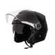 Moto čelada W-TEC YM-623 - Bela-Bron - Pure Black Gloss