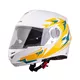 Moto čelada W-TEC Vexamo PI Graphic - White Graphic