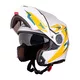 Moto čelada W-TEC Vexamo PI Graphic - White Graphic