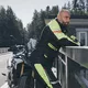 Moto jakna W-TEC Ventura - črna-fluo rumena