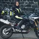 Ženske moto hlače W-TEC Spirital Lady - črna-fluo rumena