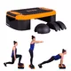 Multifunkcijski aerobic step inSPORTline Multifun - črna-oranžna