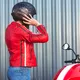 Moto čelada W-TEC Angeric Rust Flag - Rust Flag
