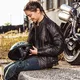 Moto čelada W-TEC Black Heart Rednut - Motorcycle/Matt Black
