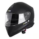 Moto čelada W-TEC V127 - črna-grafike - črna-mat