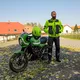 Moške poletne moto hlače W-TEC Alquizar - Black-Grey