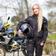 Ženske moto hlače W-TEC Propant Lady - črna -roza
