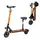 Električni skiro W-TEC Skootie Pro II 8" s sedežem - modra - oranžna