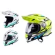 Moto čelada W-TEC V331 - črno-zeleno-rumena