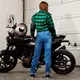 Preklopna moto čelada W-TEC Lanxamo - Titan Siva