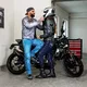 Moto čelada W-TEC Integra Graphic - Black-Green