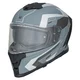 Moto čelada W-TEC Nexwor Graphic - fluo - siva