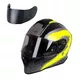 Moto čelada W-TEC Integra Graphic - Black-Green - Black-Green