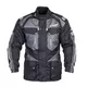 Moška moto bunda W-TEC Burdys GS-1613 - črna-siva - črna-siva